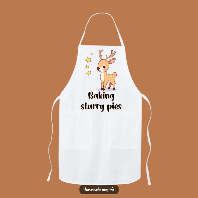 Funny Deer Star Juggling Apron - Kitchen Magic for the Playful Cook