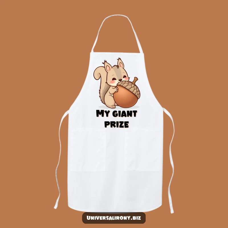 Kawaii Squirrel Acorn Funny Apron - Chef's Hoard Gift
