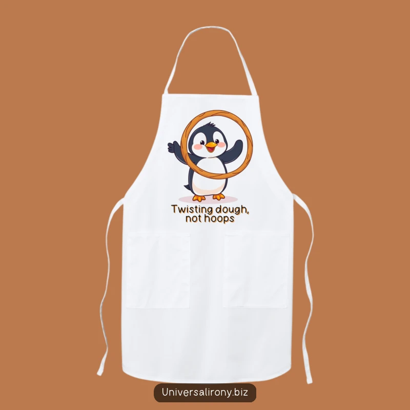 Funny Penguin Pretzel Apron: Kitchen Silliness for Clumsy Cooks
