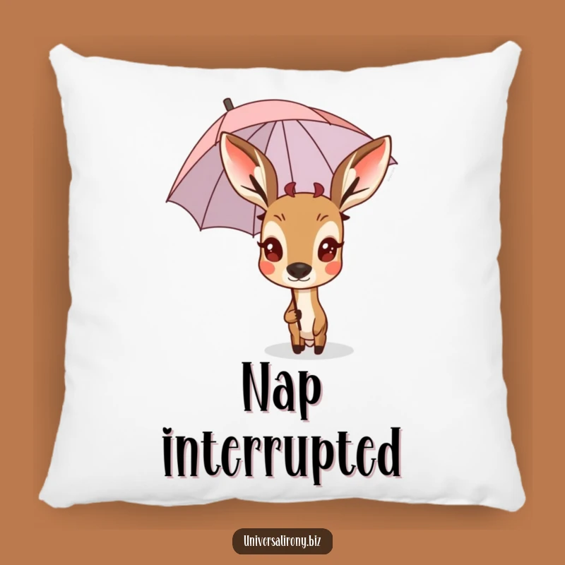 Funny Deer Umbrella Pillow - Cozy Comfort with a Hilarious Surprise