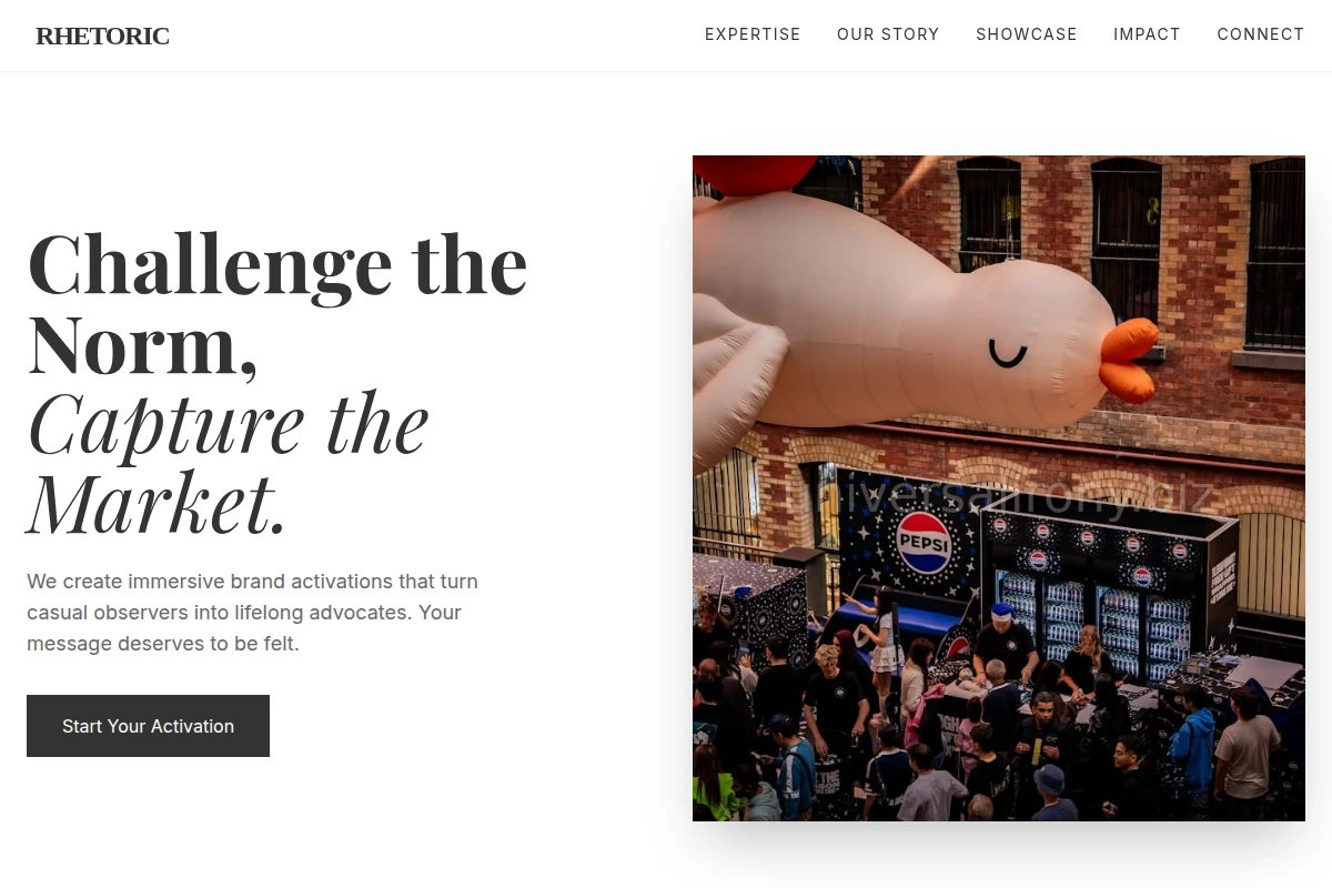 Rhetoric Brand Activation