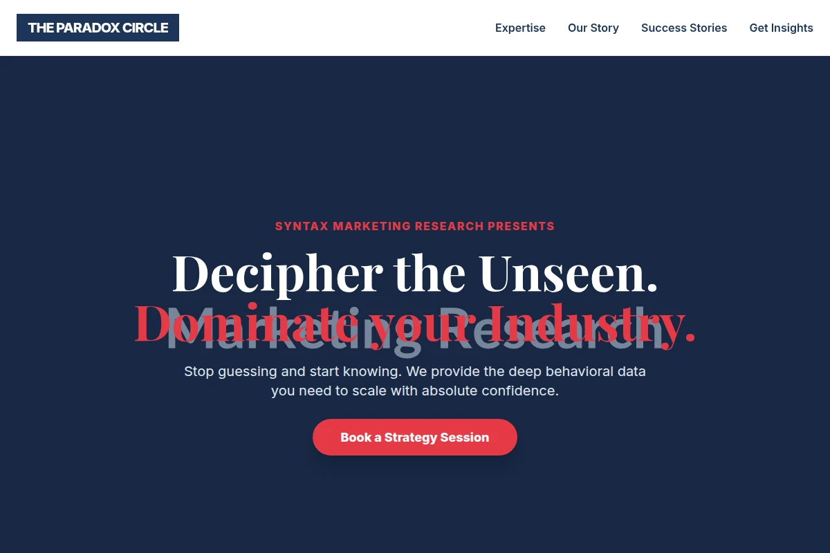 Syntax Marketing Research