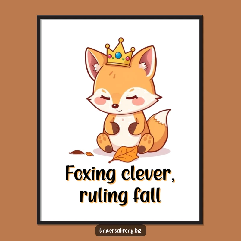 Free Printable Wall Art: Smug Fox's Royal Leaf Appreciation Decor