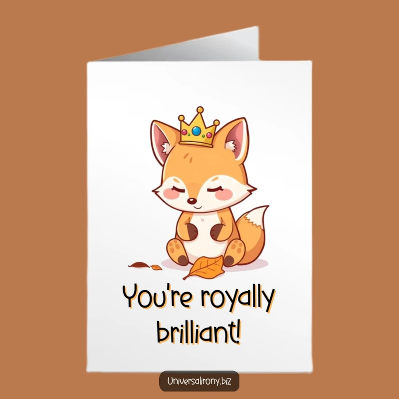Free Printable Congrats Card: Fox Reigns Supreme Over Achievement