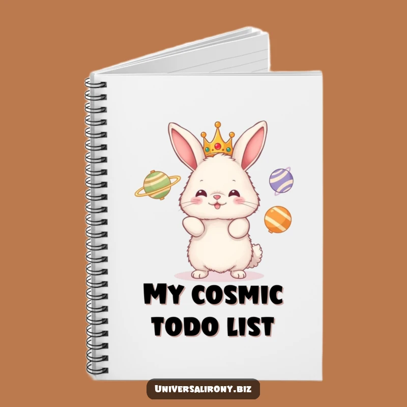 Funny Bunny Planet Juggler Notebook: Jot Down Ideas with Cosmic Whimsy