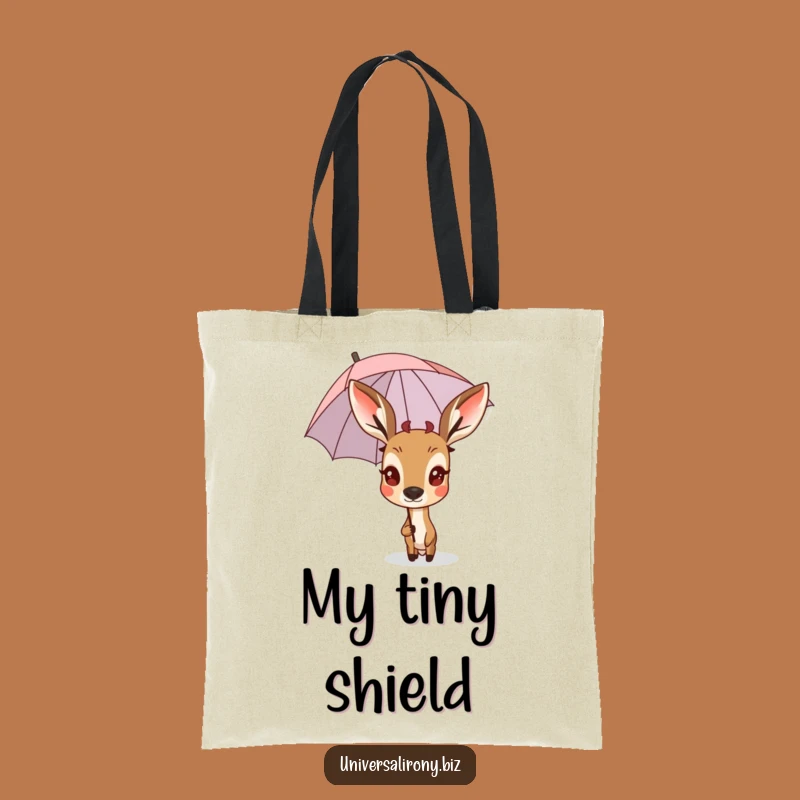 Funny Deer Umbrella Tote Bag - Carry Your Laughs & Rainy Day Mood